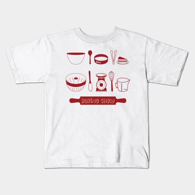 BAKING SHOW Kids T-Shirt by shimodesign